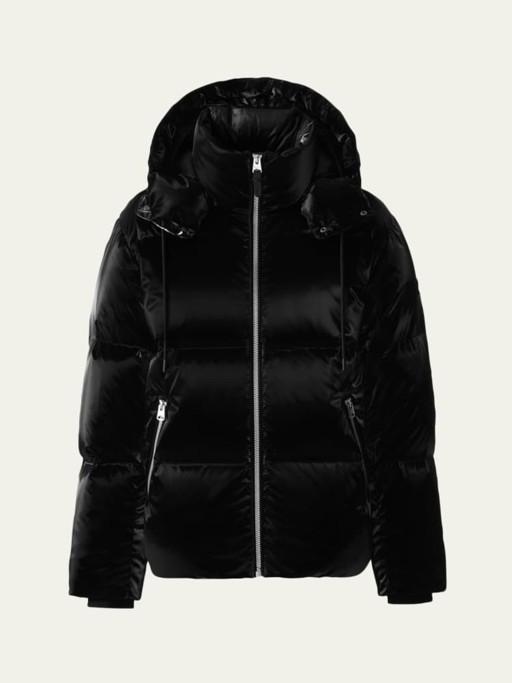 NWT Mackage Kent-GLO Black Gloss Down Puffer Jacket Men’s Large (40)